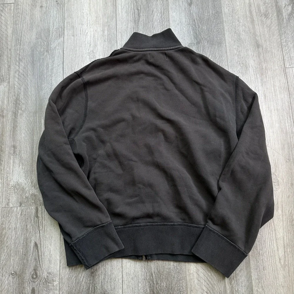Mens Y2K Polo Ralph Lauren Black Zip Up Sweater XL
